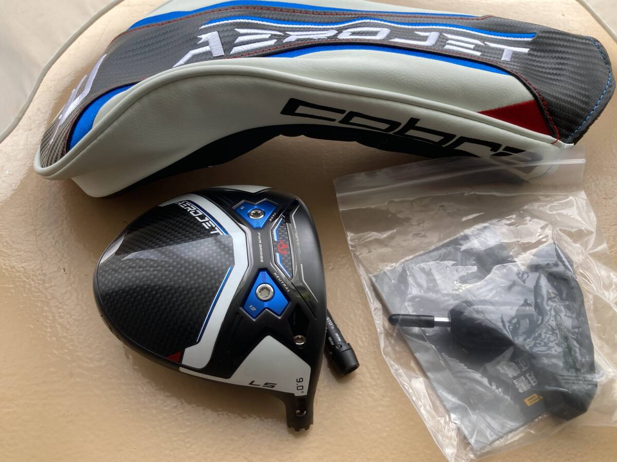 飛距離性能抜群 美品 エアロジェットLS 9度 ヘッドカバー・レンチ・おまけスリーブ付き