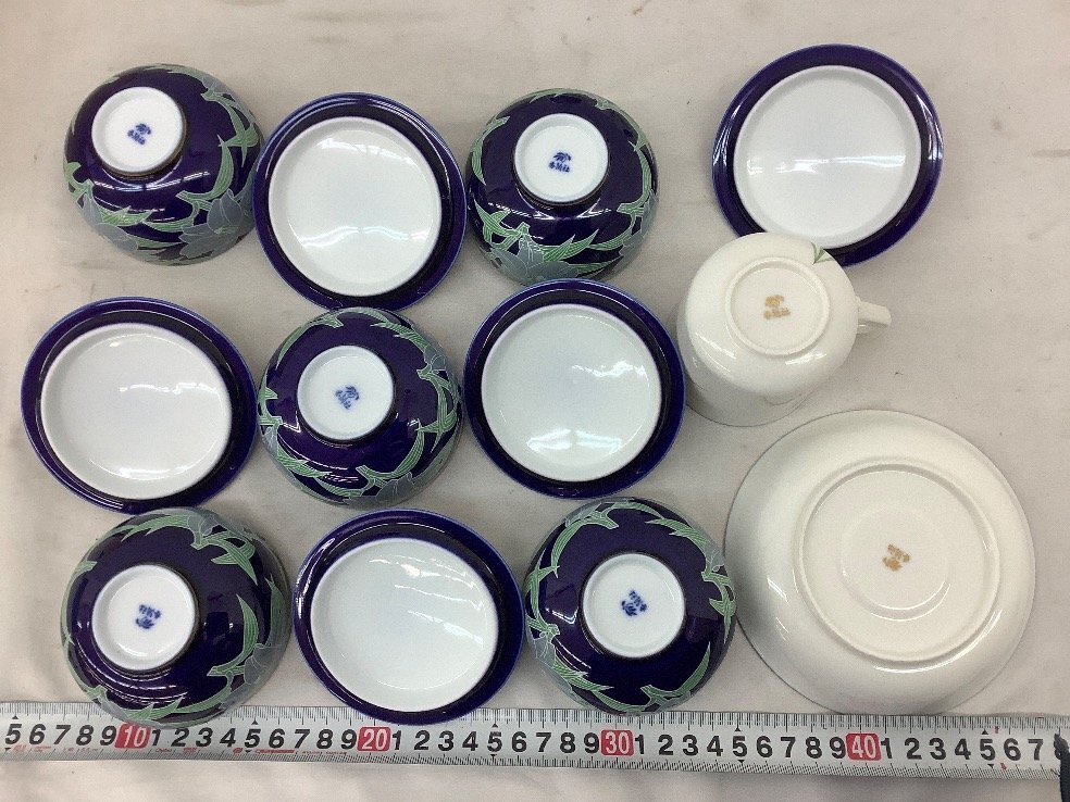 香蘭社 陶器まとめ/花瓶/酒器/湯呑/皿/カップ&ソーサー 他 ヒビ 香蘭社 陶器まとめ/花瓶/酒器/湯呑/皿/カップ&ソーサー 他 ヒビ