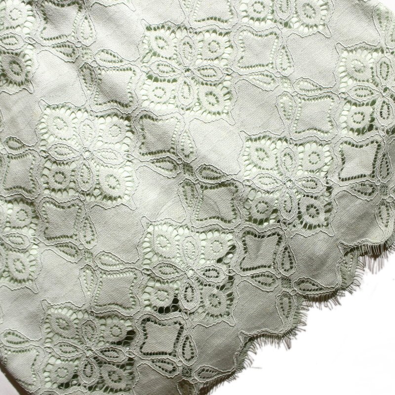 美品 aquagirl アクアガール 株) ワールド 春 夏 きれい色 フォーマル 清楚 レースタイトスカート S 黄緑 ミントレーススカート スカート_画像2