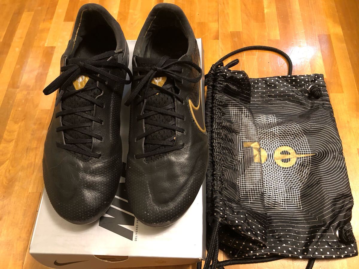NIKE ティエンポ　レジェンド9 ELITE HG 【サッカースパイク】メンズ　27.5cm ブラックメタリックゴールドメタリックシルバー