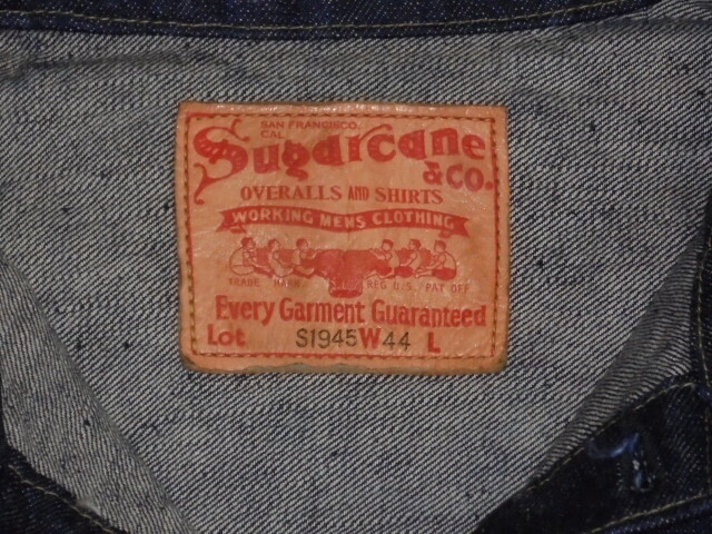 25 東洋 シュガーケーン SC19010 421 44 大戦 1945 ワンウォッシュ ファースト モデル デニム ジャケット Super Denim Collectibles