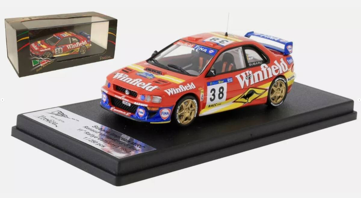 # ограничение 250pcs. Trofeu 1/43 1998 Subaru Impreza WRC #38 R.Verreydt Rally kata Roo nya