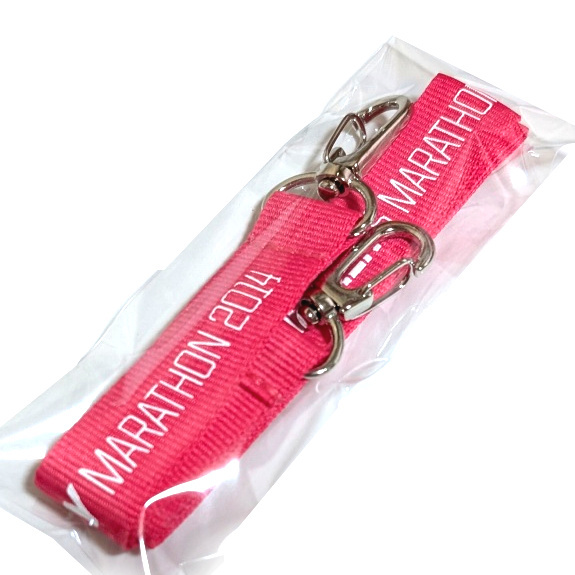即決 非売品 名古屋 ウィメンズマラソン NAGOYA マラソン ネックストラップ ピンク 2014 ネックホルダー グッズ 送料無料 