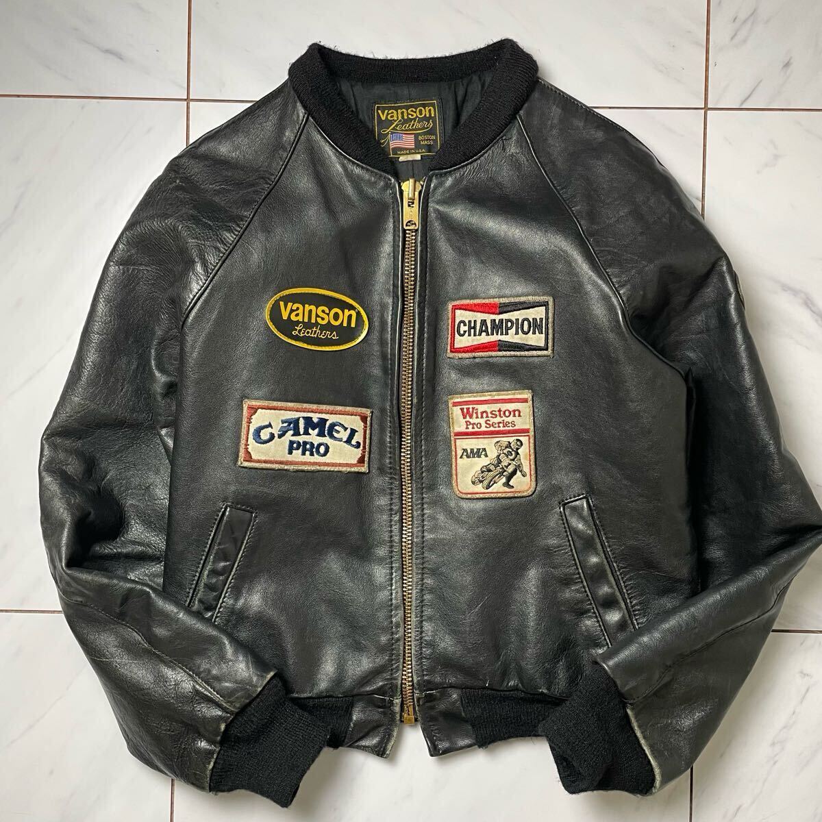 極希少 VANSON TJP 80〜90s シングルライダース レザー 極希少 VANSON TJP 80〜90s シングルライダース レザー
