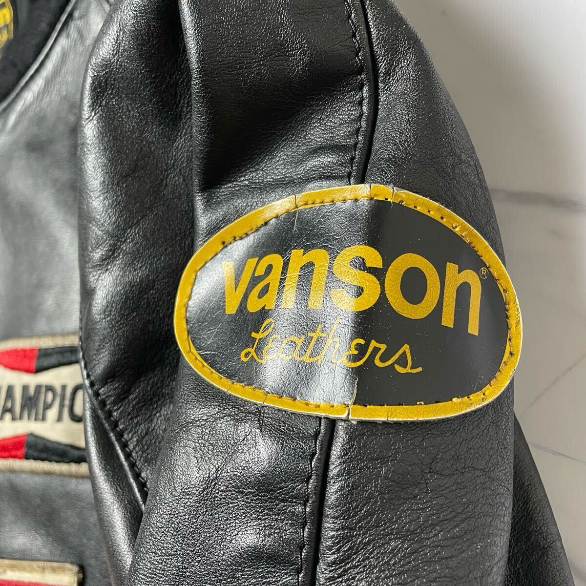 極希少 VANSON TJP 80〜90s シングルライダース レザー 極希少 VANSON TJP 80〜90s シングルライダース レザー
