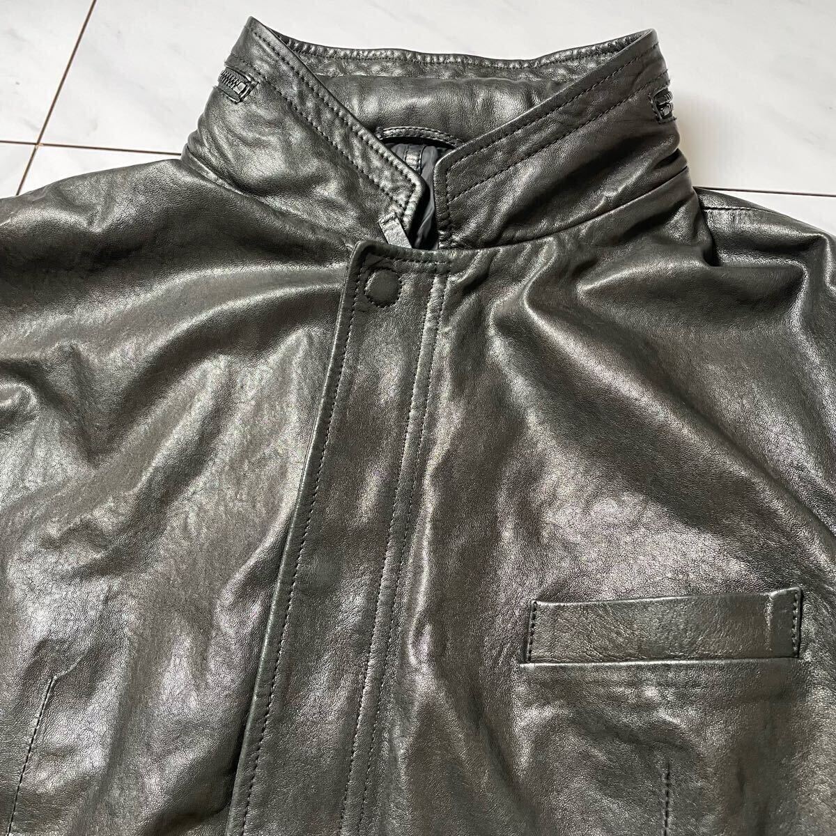 XXXL GIORGIO ARMANI 柔らか シープレザー ジャケット 羊革 革 XXXL GIORGIO ARMANI 柔らか シープレザー ジャケット 羊革 革