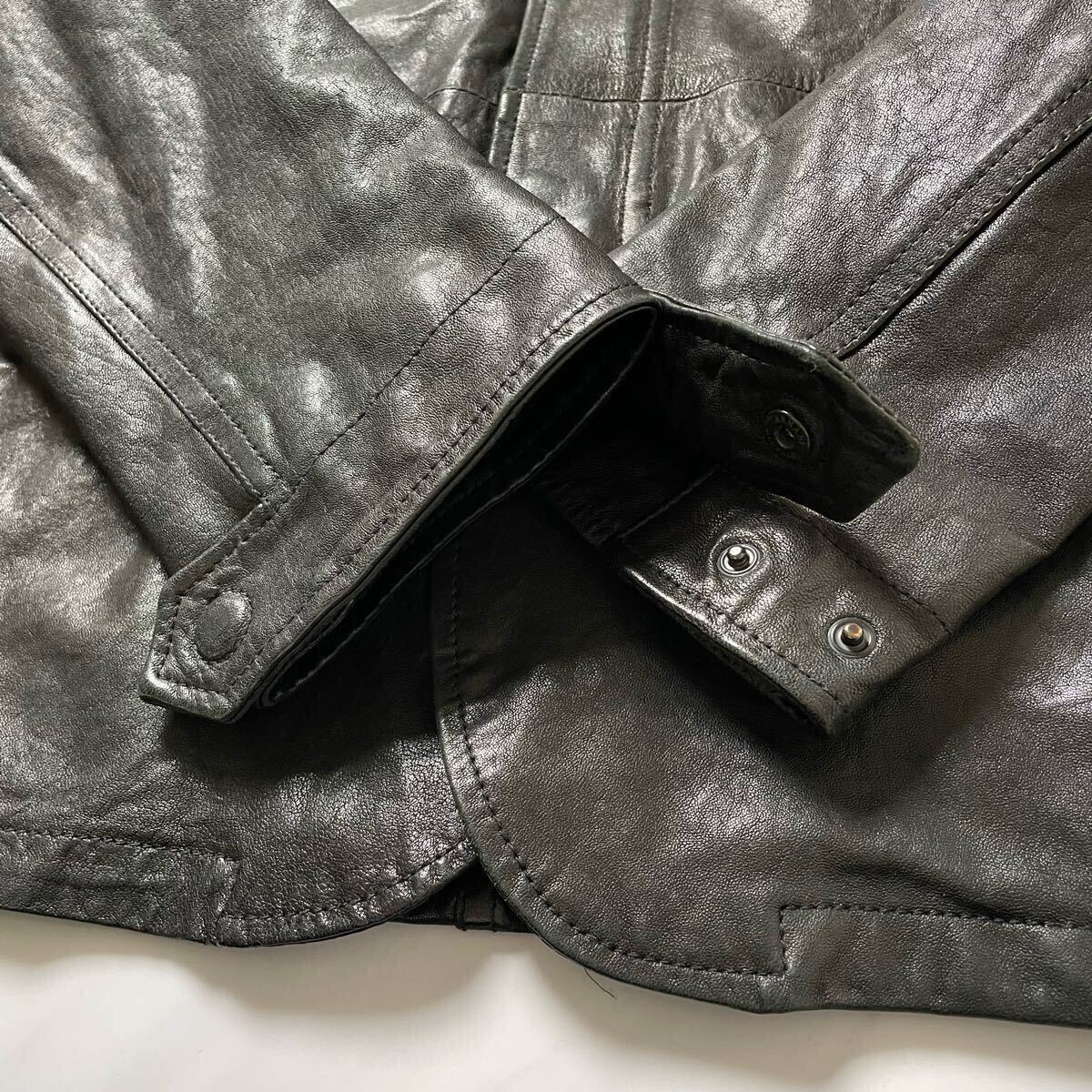 XXXL GIORGIO ARMANI 柔らか シープレザー ジャケット 羊革 革 XXXL GIORGIO ARMANI 柔らか シープレザー ジャケット 羊革 革