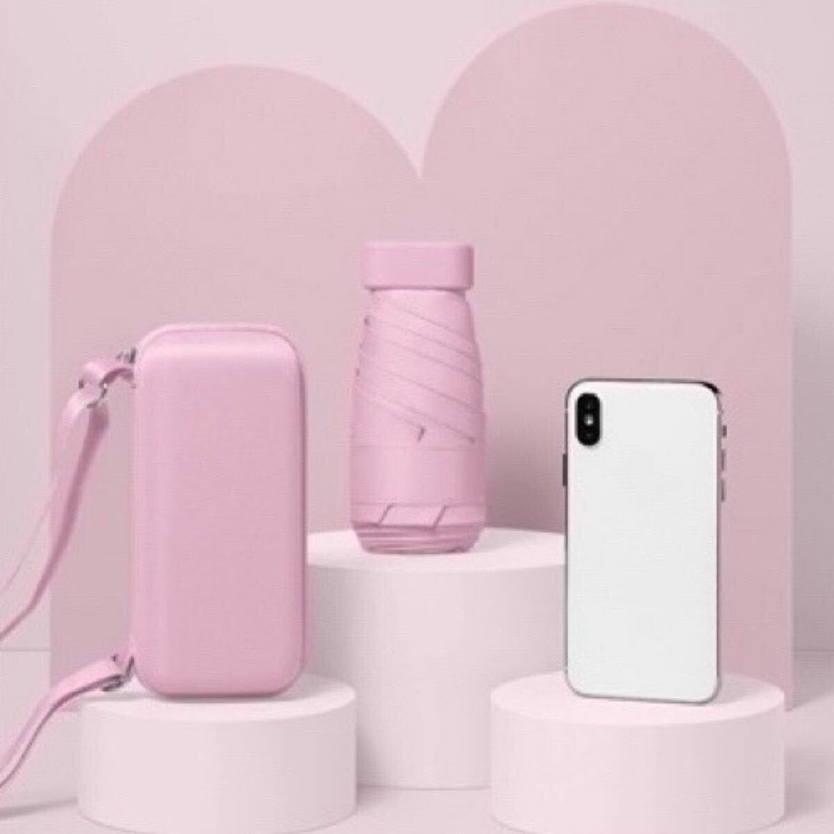 Mb28* складной зонт складной зонт зонт от дождя зонт от солнца розовый . дождь двоякое применение легкий Mini UV cut затемнение с футляром женский мужской дождь товары простой 