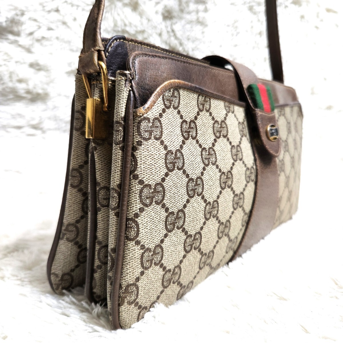 1円~ GUCCI オールドグッチ ショルダーバッグ GG柄 GG 1円~ GUCCI オールドグッチ ショルダーバッグ GG柄 GG