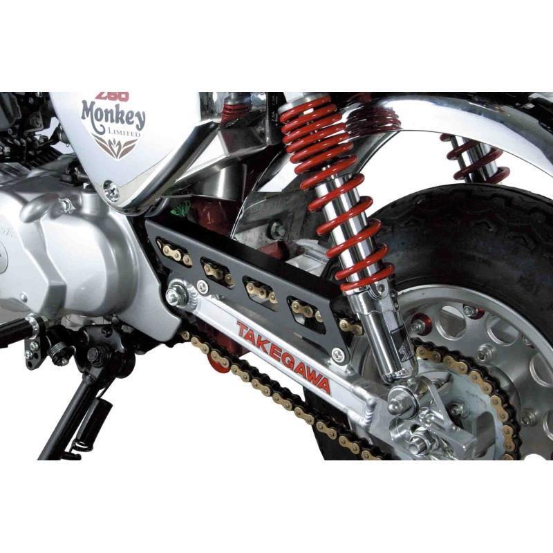 モンキー50(FI/AB27-1900001-)用 アルミ製Zスタイルチェーンガード(ブラック)|タケガワ/武川_画像2