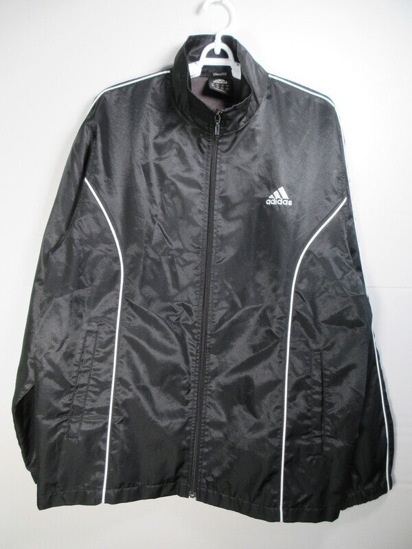 アディダス ウインドブレーカー 黒 サイズM スポーツウエアーアウター adidas MM80_画像1