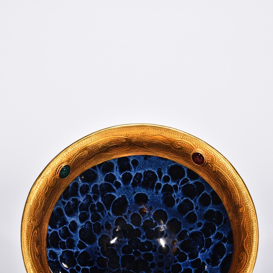 !_ Song времена . обжиг в печи . менять небо глаз . восток ... драгоценнный камень чашка чайная посуда керамика Tang предмет с коробкой керамика China изобразительное искусство старый изобразительное искусство украшение высота 7.5cm диаметр 13cm HB295