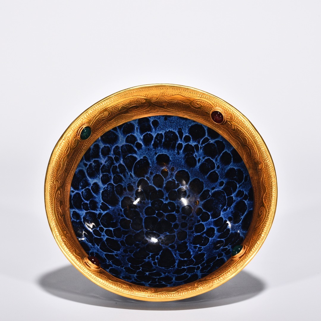 !_ Song времена . обжиг в печи . менять небо глаз . восток ... драгоценнный камень чашка чайная посуда керамика Tang предмет с коробкой керамика China изобразительное искусство старый изобразительное искусство украшение высота 7.5cm диаметр 13cm HB295