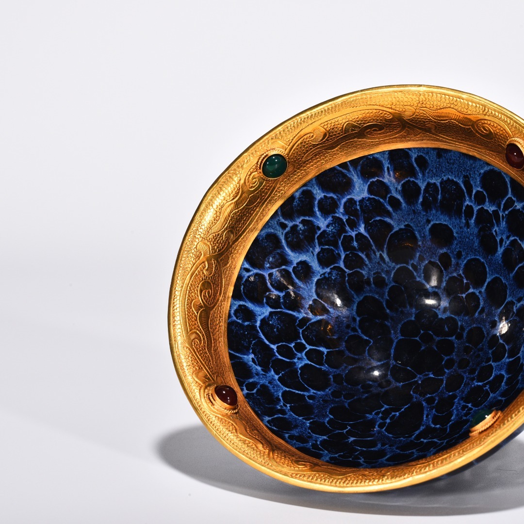 !_ Song времена . обжиг в печи . менять небо глаз . восток ... драгоценнный камень чашка чайная посуда керамика Tang предмет с коробкой керамика China изобразительное искусство старый изобразительное искусство украшение высота 7.5cm диаметр 13cm HB295