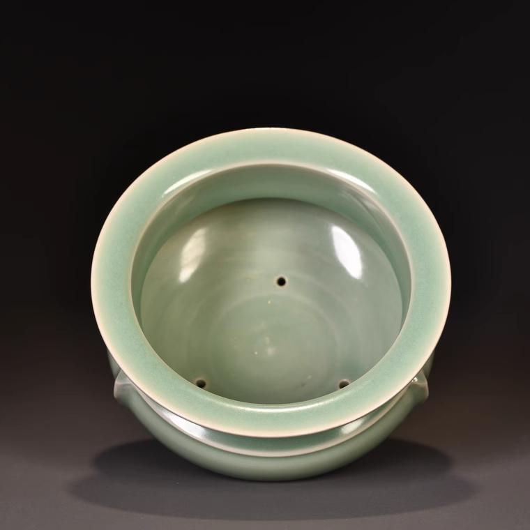  Song дракон Izumi обжиг в печи слива . синий . hakama поясница курильница Tang предмет с коробкой керамика China изобразительное искусство старый изобразительное искусство украшение высота 12.3cm диаметр 16cm RB56