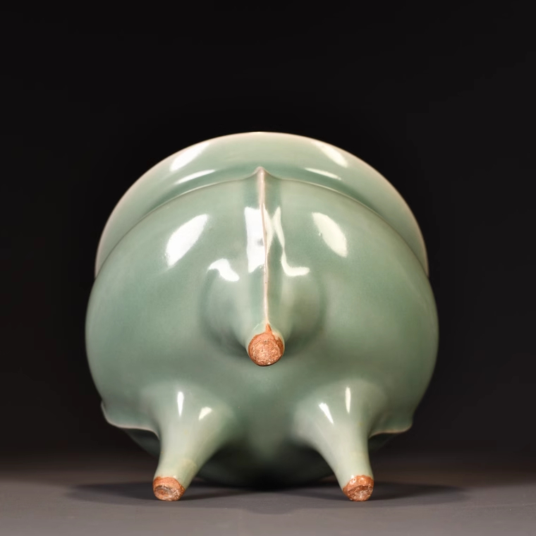  Song дракон Izumi обжиг в печи слива . синий . hakama поясница курильница Tang предмет с коробкой керамика China изобразительное искусство старый изобразительное искусство украшение высота 12.3cm диаметр 16cm RB56