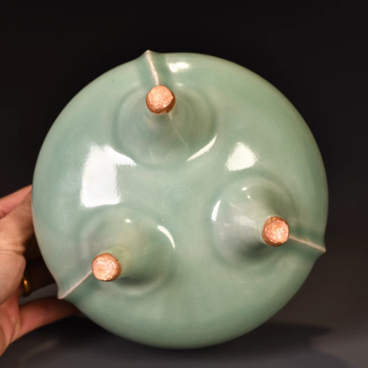  Song дракон Izumi обжиг в печи слива . синий . hakama поясница курильница Tang предмет с коробкой керамика China изобразительное искусство старый изобразительное искусство украшение высота 12.3cm диаметр 16cm RB56