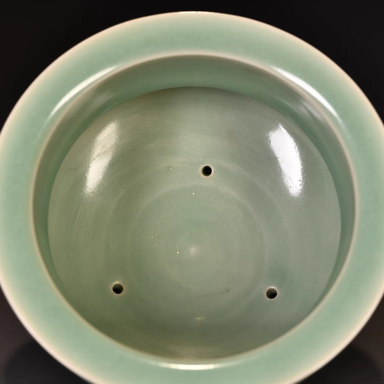  Song дракон Izumi обжиг в печи слива . синий . hakama поясница курильница Tang предмет с коробкой керамика China изобразительное искусство старый изобразительное искусство украшение высота 12.3cm диаметр 16cm RB56