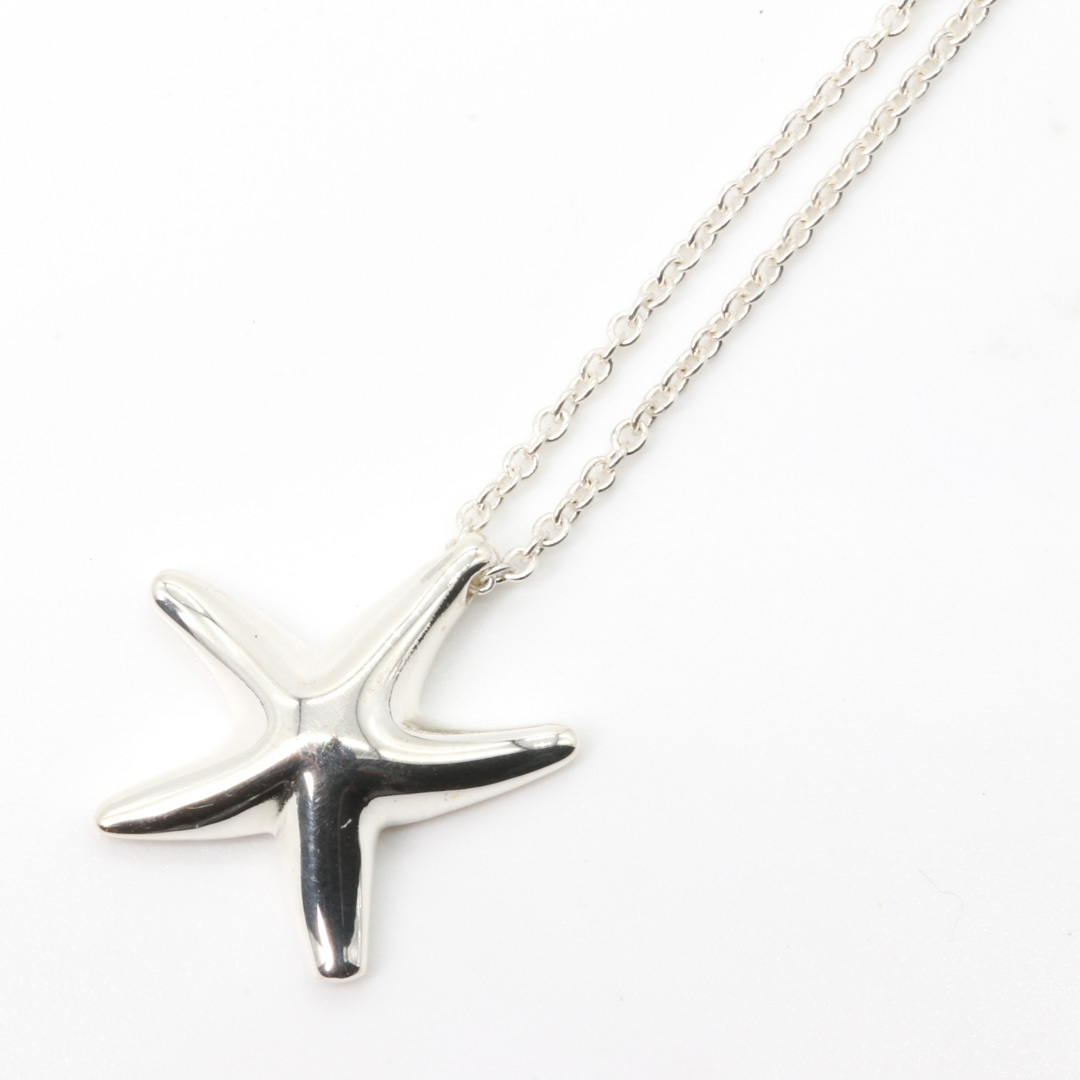 【新品仕上げ＋超音波洗浄】Tiffany & Co. ティファニー スターフィッシュ ペンダント ネックレス ヒトデ Elsa Peretti シルバー925