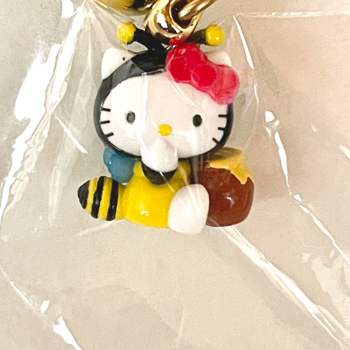 未使用 サンリオ ご當(dāng)?shù)?栃木限定 ハローキティ 那須みつばちバージョン フィギュア マスコット 根付け 紙タグ付 2004 ストラップ ミツバチ