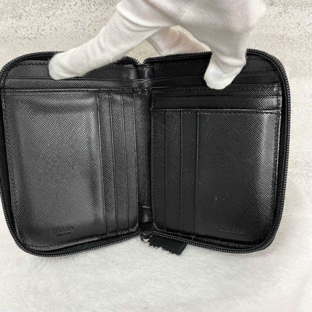 贅沢品の極み】PRADA プラダ 折り財布 カードケース お札ケース 贅沢品の極み】PRADA プラダ 折り財布 カードケース お札ケース