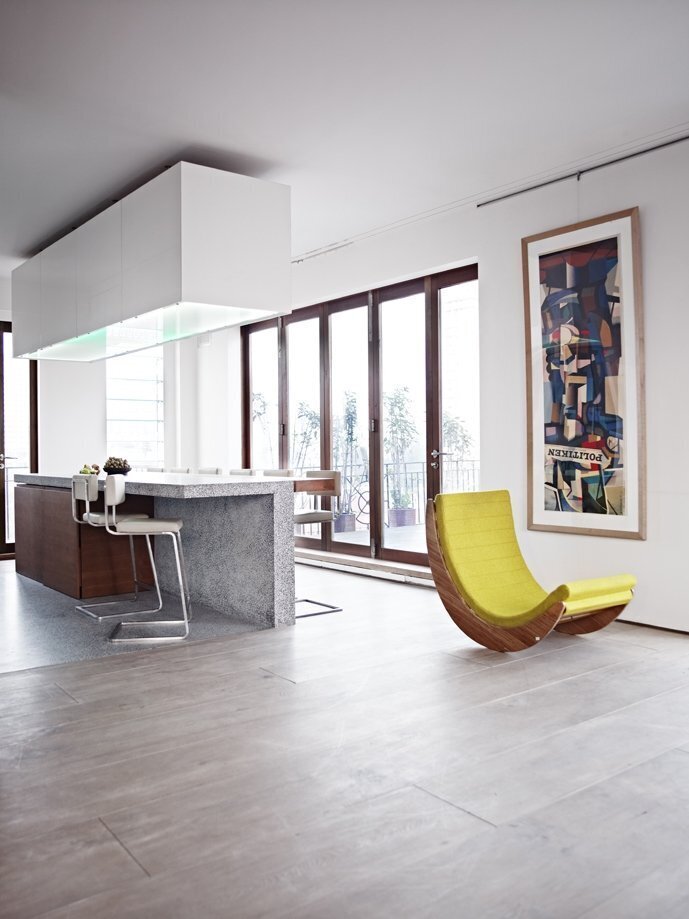 -os7127｜ミッドセンチュリー名作 Verner Panton オーク無垢 総本革 リラクザー レザーロッキングラウンジチェア｜Vitra. Herman Miller