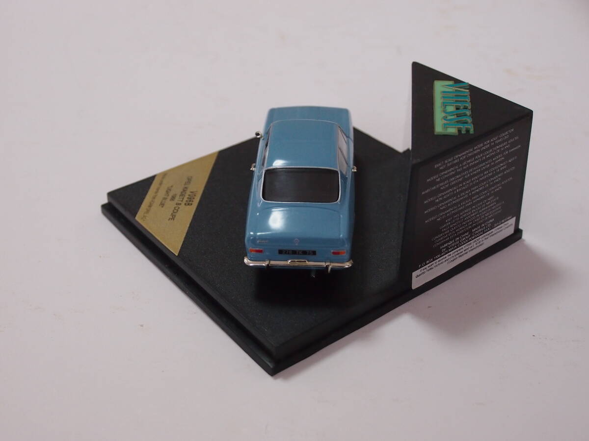 VITESSE ビテス V096B 1/43 OPEL KADETT B COUPE 1966 Light Blue_画像4