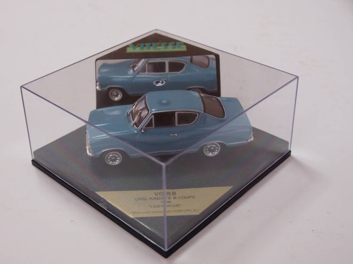 VITESSE ビテス V096B 1/43 OPEL KADETT B COUPE 1966 Light Blue_画像1