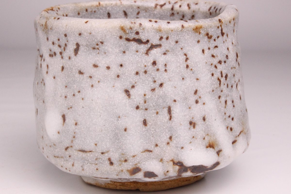 格安販売中 狸庵RS」 加藤春 「共布・共布・栞」/ 茶碗 鼠志野 作 加藤春鼎 茶碗
