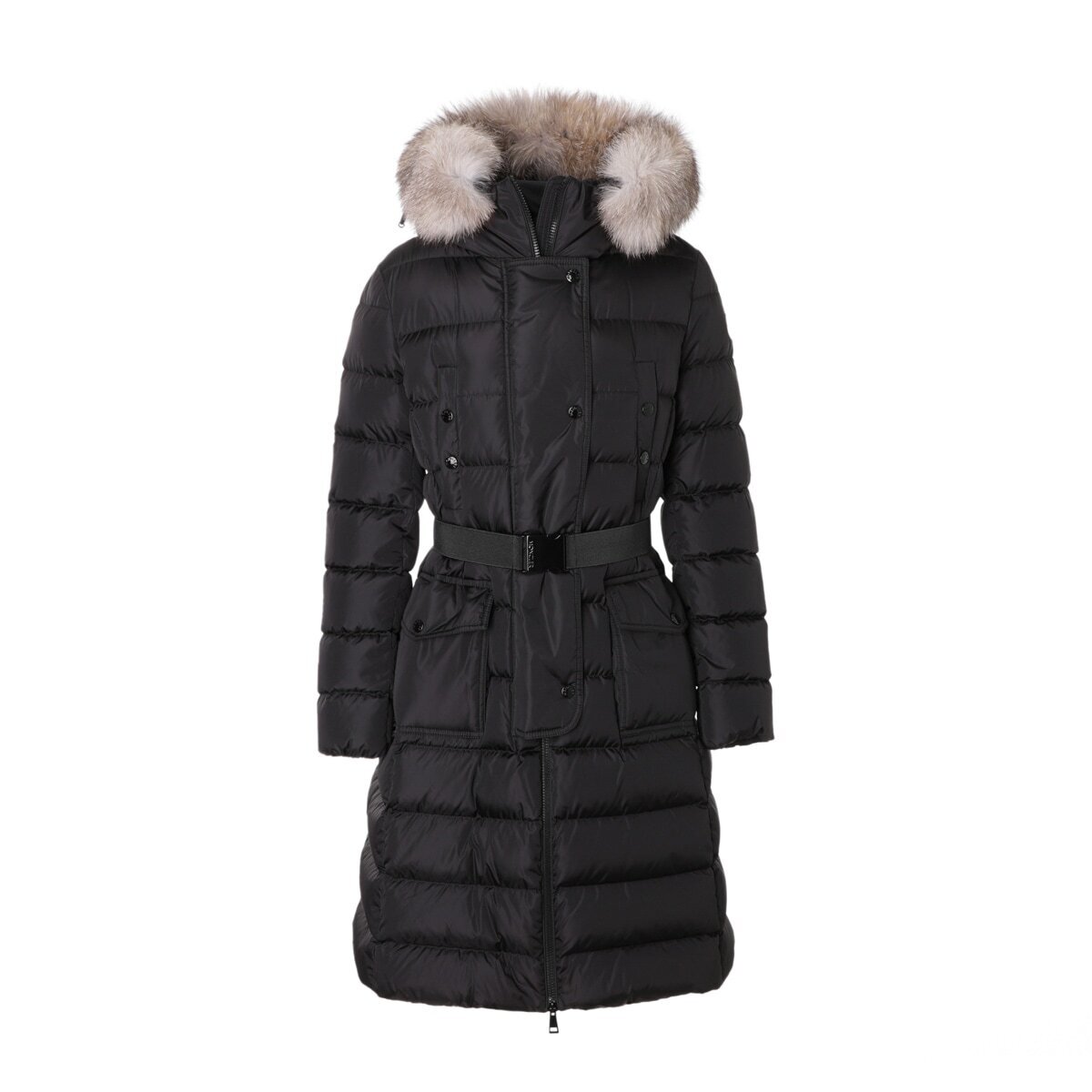 【新品未使用タグ付き】MONCLER Khloe foxfur クロエ ダウンジャケット　TG3 Black Lサイズ相当_画像2