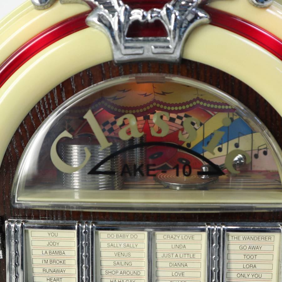 Classic AKE-10 ジュークボックス型ラジオCDプレーヤー レトロ Classic AKE-10 ジュークボックス型ラジオCDプレーヤー レトロ