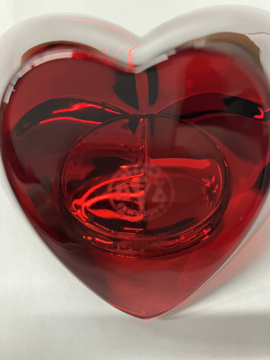 美品! Baccarat バカラ ハート クロック 時計 箱付き 美品! Baccarat バカラ ハート クロック 時計 箱付き