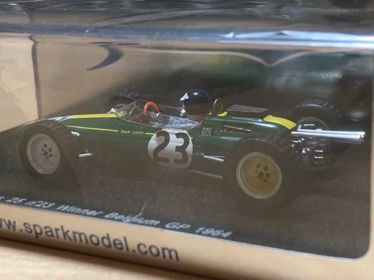 [ новый товар : нераспечатанный ] Lotus 25ko Vent Lee *klai Max No.23 1964 год Belgium GP победа машина / Jim * Clarke [S1771]