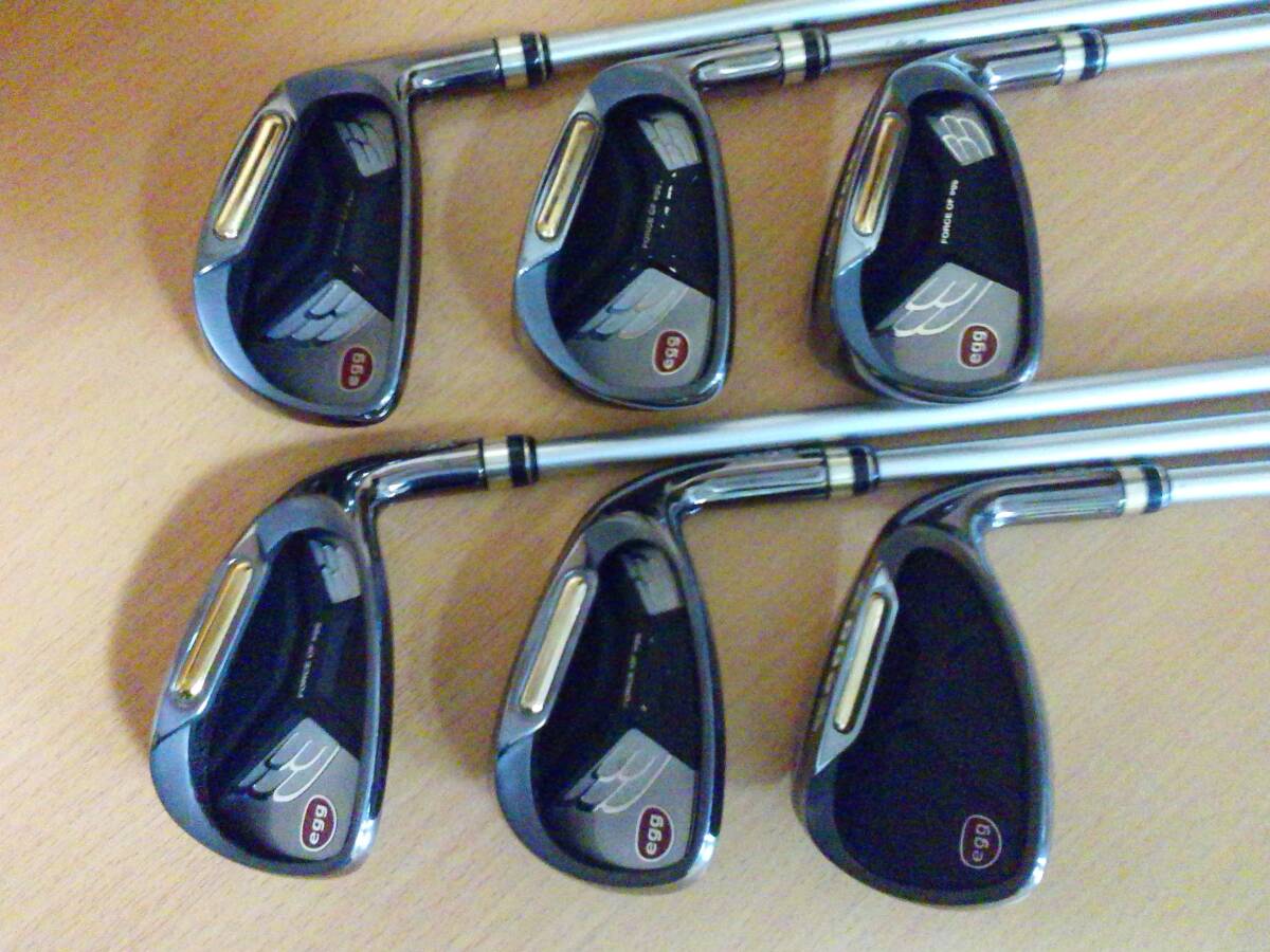 プロギア PRGR NEW EGG IRON ニューエッグ アイアン 赤 6～P・A 6本セット オリジナルカーボン FORCE OF EGG M-40 SR相当 2013年モデル_画像1