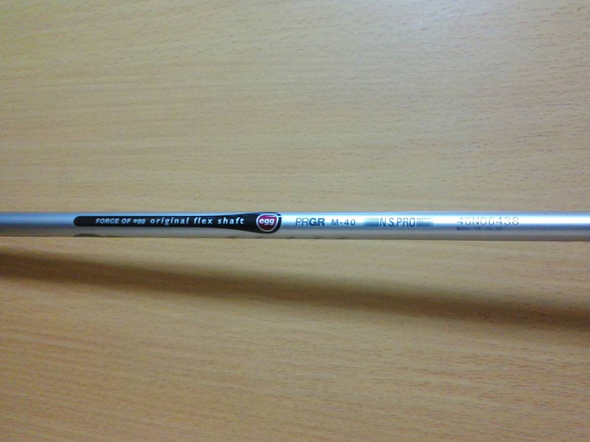 プロギア PRGR NEW EGG IRON ニューエッグ アイアン 赤 6～P・A 6本セット オリジナルカーボン FORCE OF EGG M-40 SR相当 2013年モデル_画像6