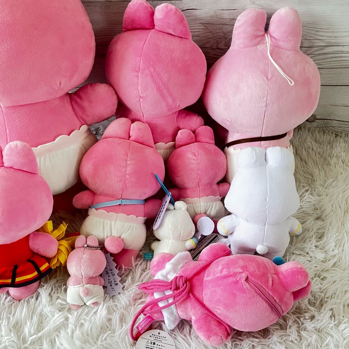 おぱんちゅうさぎ 12点セット ぬいぐ ぬいぐるみ んぽちゃむ マスコット うさぎ