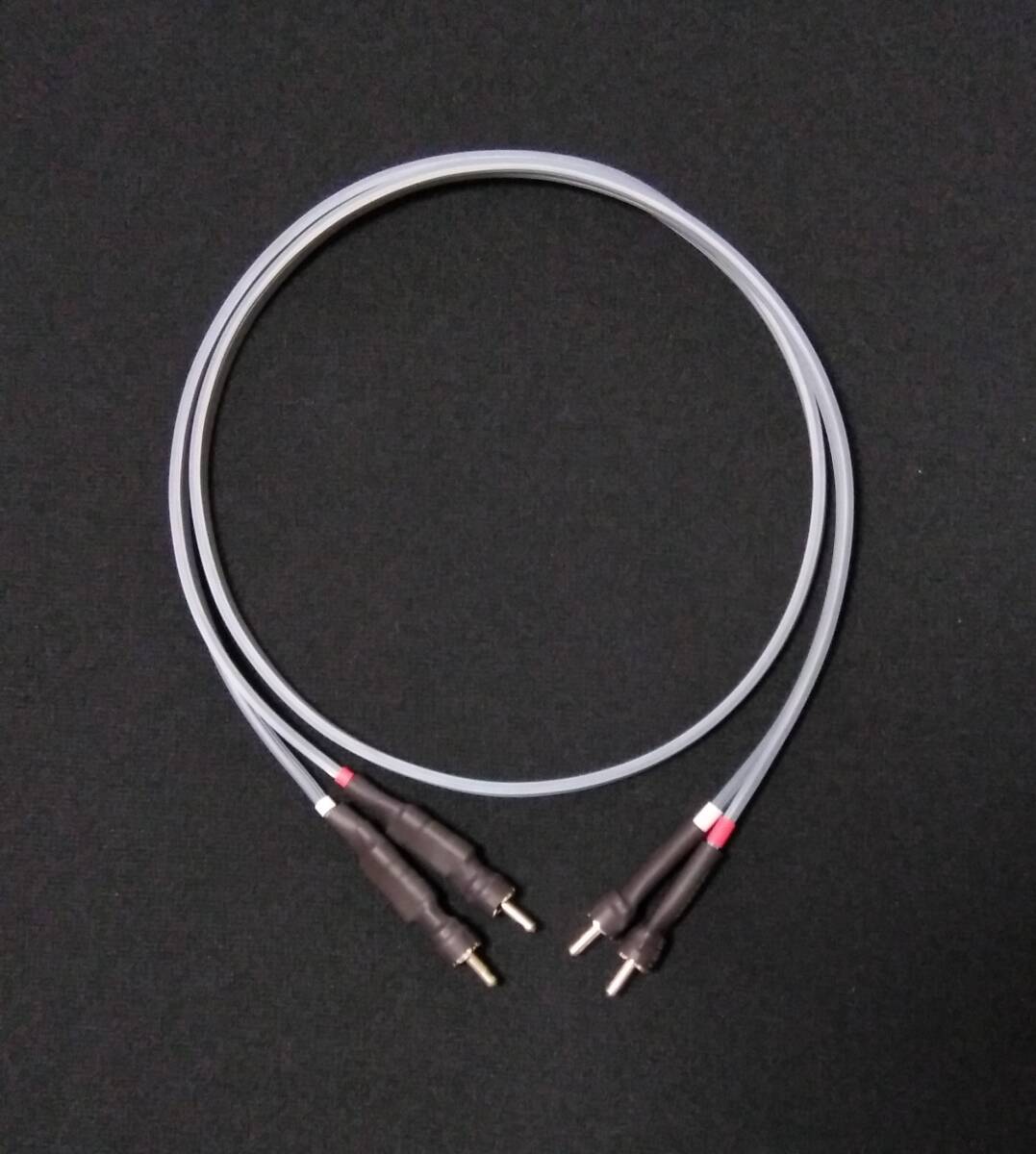 倍音整合器付 RCAケーブル 1ｍ №7 ( Telefunken ケーブル テレフンケンハンダ ドイツ特殊フラックス 改良RCAプラグ 仕様) 