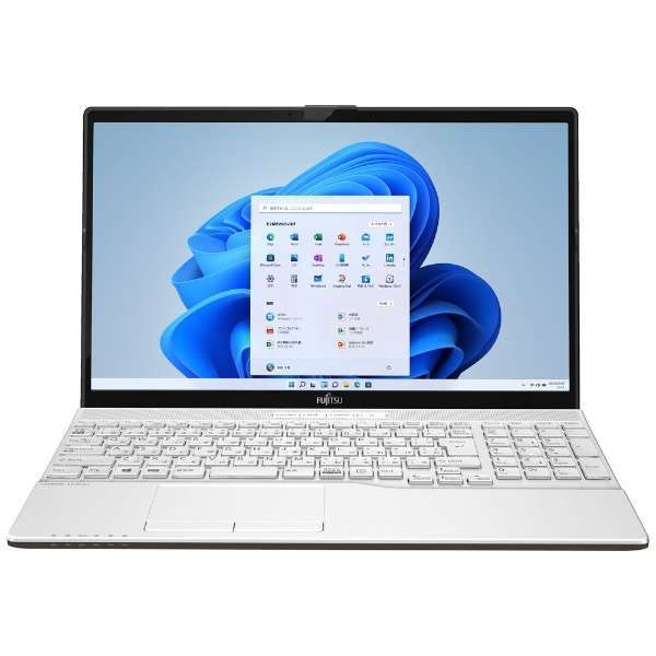 量販店展示品 富士通 FMV LIFEBOOK AH50/G FMVA500GW2 15.6型 Core i7 1165G7 SSD256GB メモリ8GB Office Windows 11 DVD±R