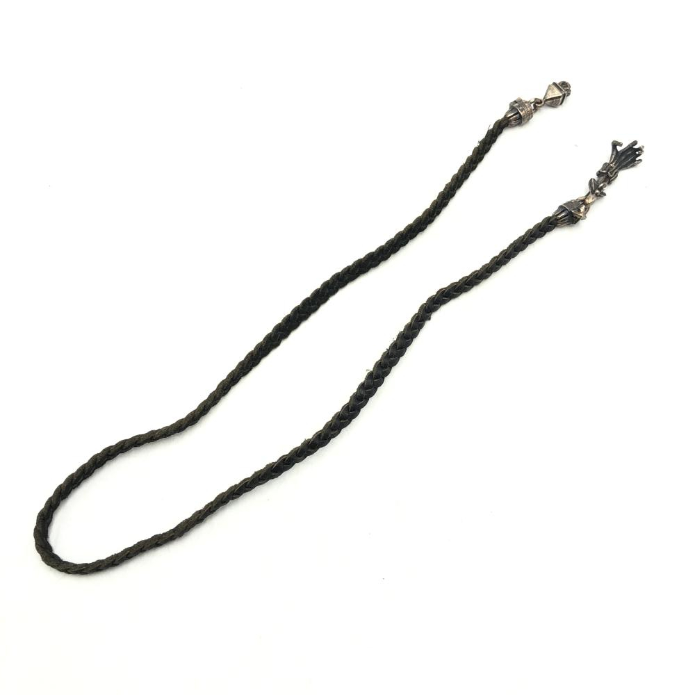 【中古】F.A.L レザーチョーカー ブラック シルバー　エフエーエル[240017681691]
