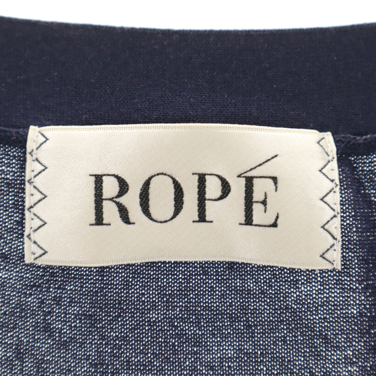 ROPE' Rope длинный рукав V шея вязаный кардиган 38 темно-синий женский 