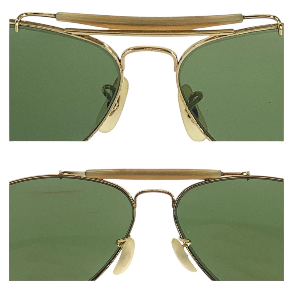 美品 Ray-Ban レイバン ヴィンテージ ボシュロム アビエーター ゴールド メタル サングラス 男女兼用 メンズ 500256