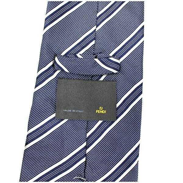 ★ フェンディ シルク ネクタイ ストライプ柄 中古 Aランク FENDI | メンズ ビジネス