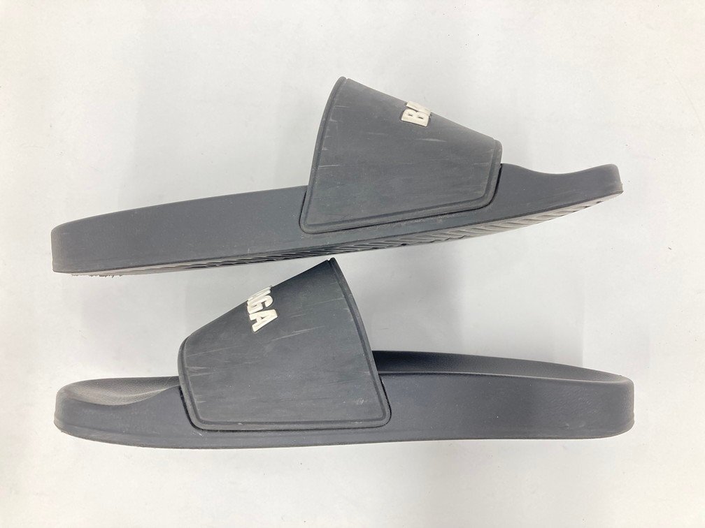 BALENCIAGA バレンシアガ ロゴ サンダル サイズ27.5【DCAZE016 BALENCIAGA バレンシアガ ロゴ サンダル サイズ27.5【DCAZE016