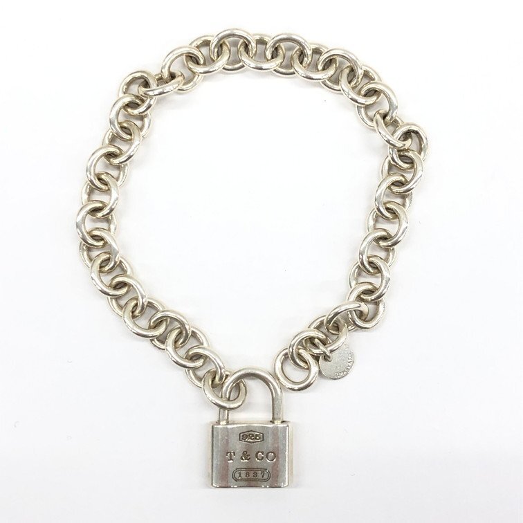 TIFFANY&Co. ティファニー ナローブレスレット 925刻印あり 総 TIFFANY&Co. ティファニー ナローブレスレット 925刻印あり 総