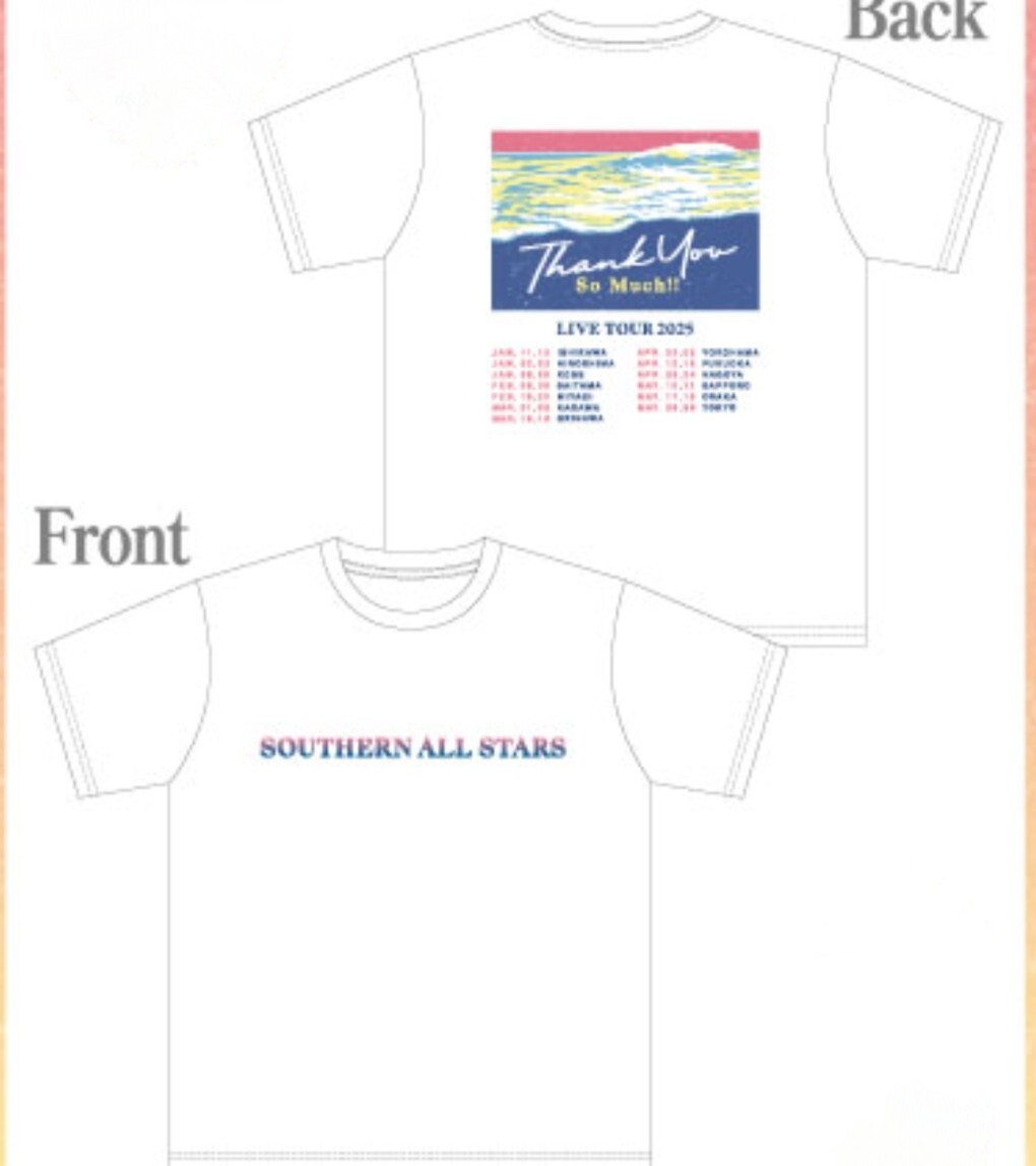 送料無料 サザンオールスターズ Sサイズ Tシャツ thank you so 送料無料 サザンオールスターズ Sサイズ Tシャツ thank you so