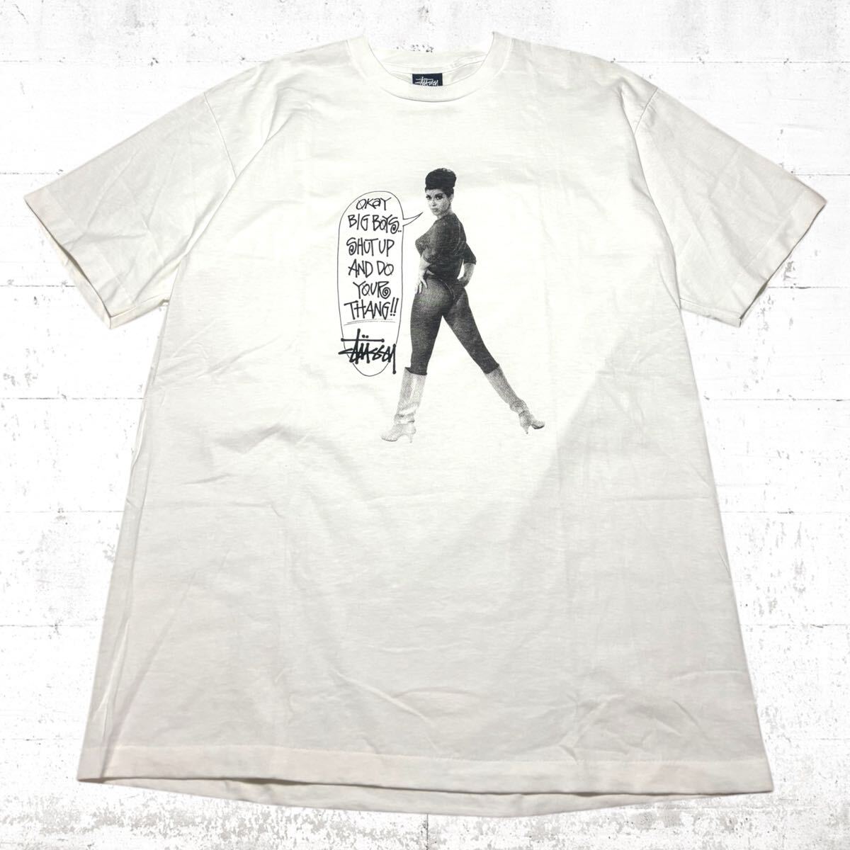超希少 極美品 STUSSY アーカイブス USA製 初期 フォト Tシャツ 超希少 極美品 STUSSY アーカイブス USA製 初期 フォト Tシャツ