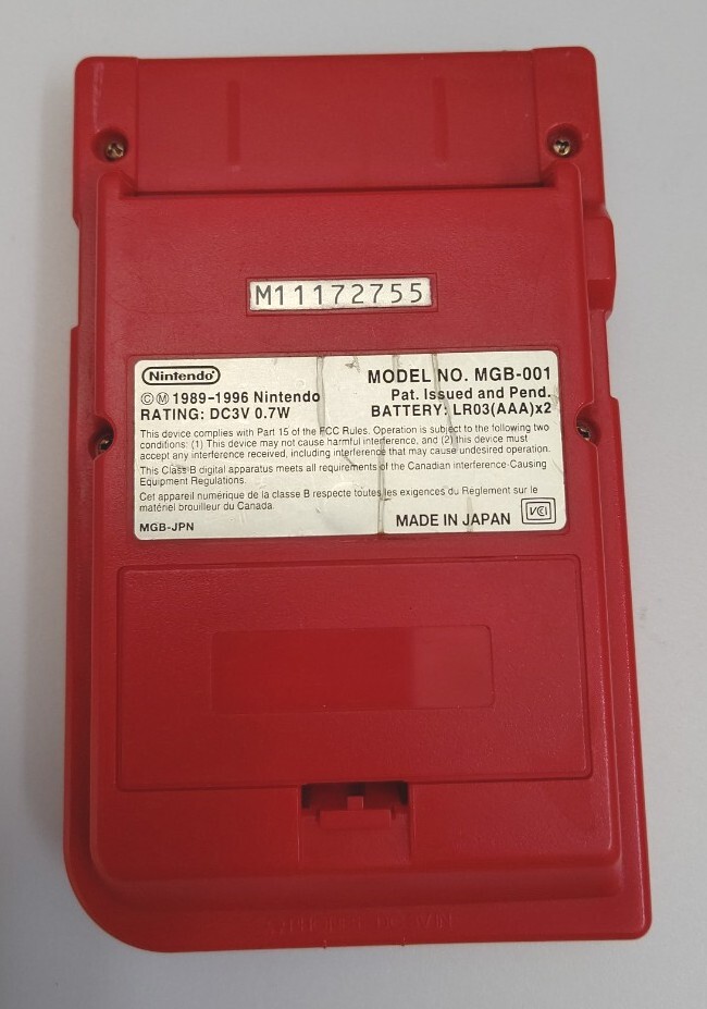  Game Boy карман красный Game Boy карман специальный LIGHTBOYpocket soft Dr. Mario 3 позиций комплект б/у Game Boy retro игра работа settled 