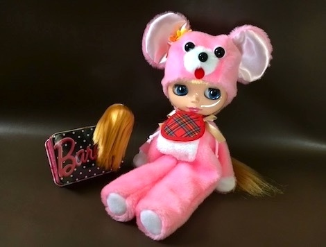 ネオブライス用服　昭和レトロ風　クマの著ぐるみ　　Blythe　 ブライス