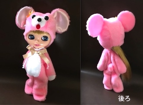 ネオブライス用服　昭和レトロ風　クマの著ぐるみ　　Blythe　 ブライス