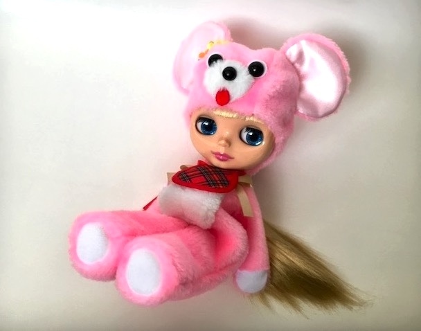 ネオブライス用服　昭和レトロ風　クマの著ぐるみ　　Blythe　 ブライス